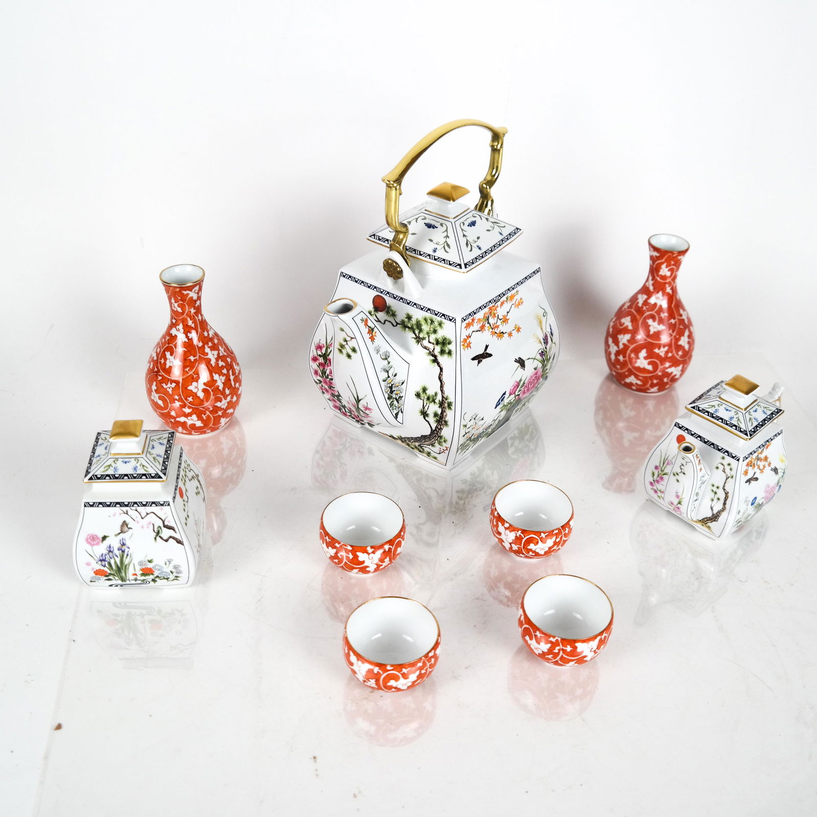 Two Japanese Tea Services - 9 Pieces (1 of 10)