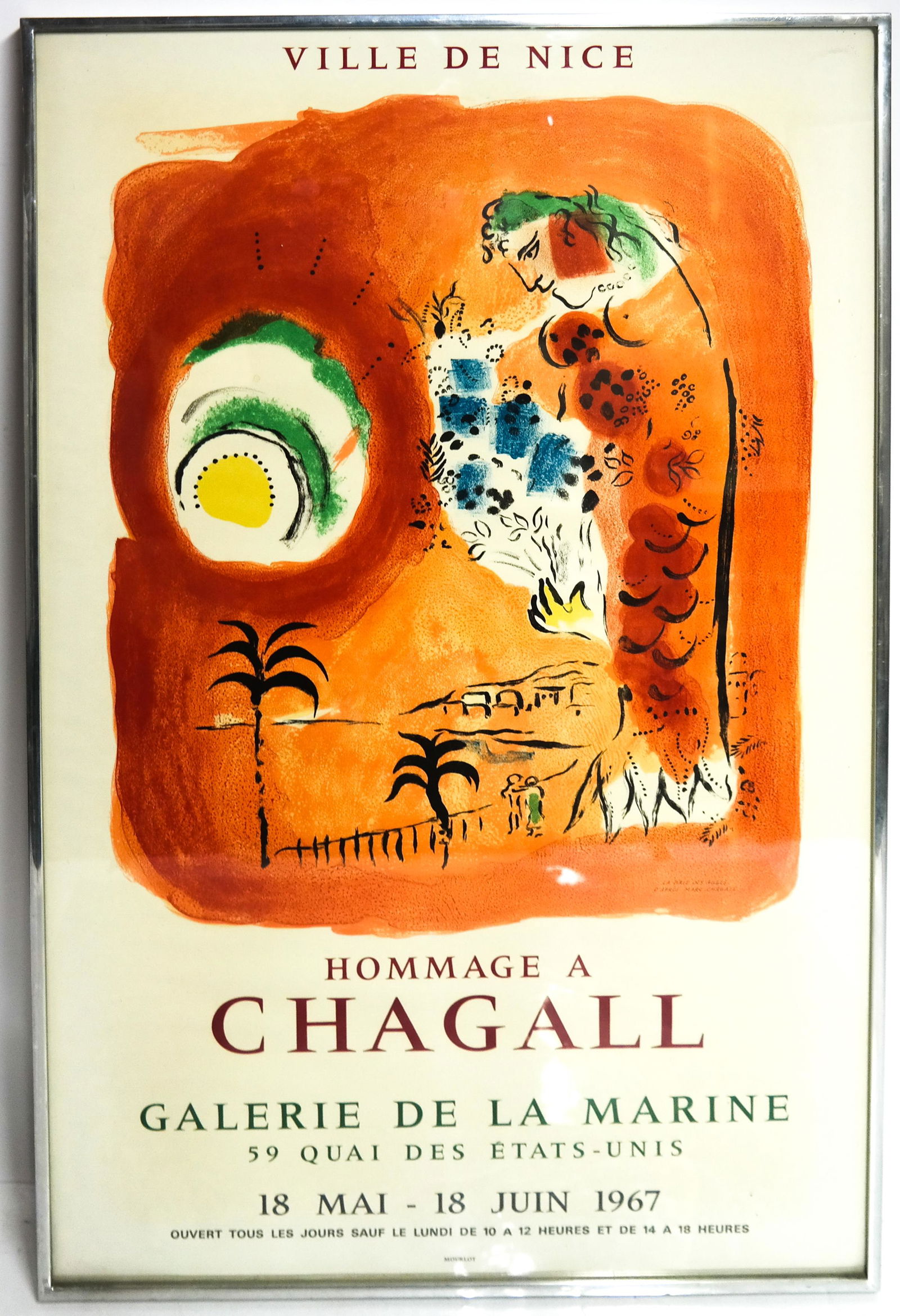 Marc CHAGALL: "Ville de Nice" - Poster by Mourlot (1 of 1)