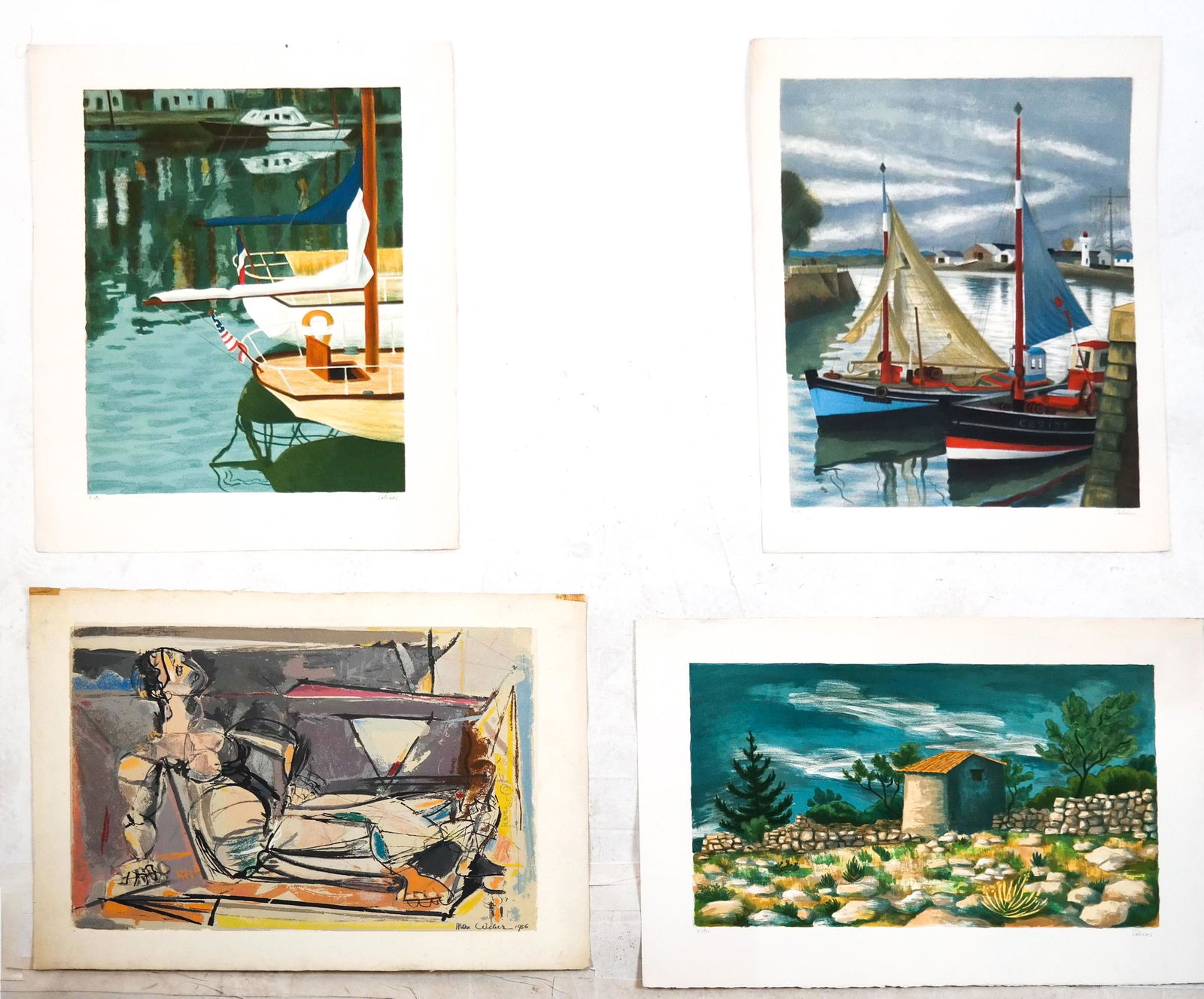 Max WEBER, SALINAS: 4 Silkscreen Prints (1 of 8)