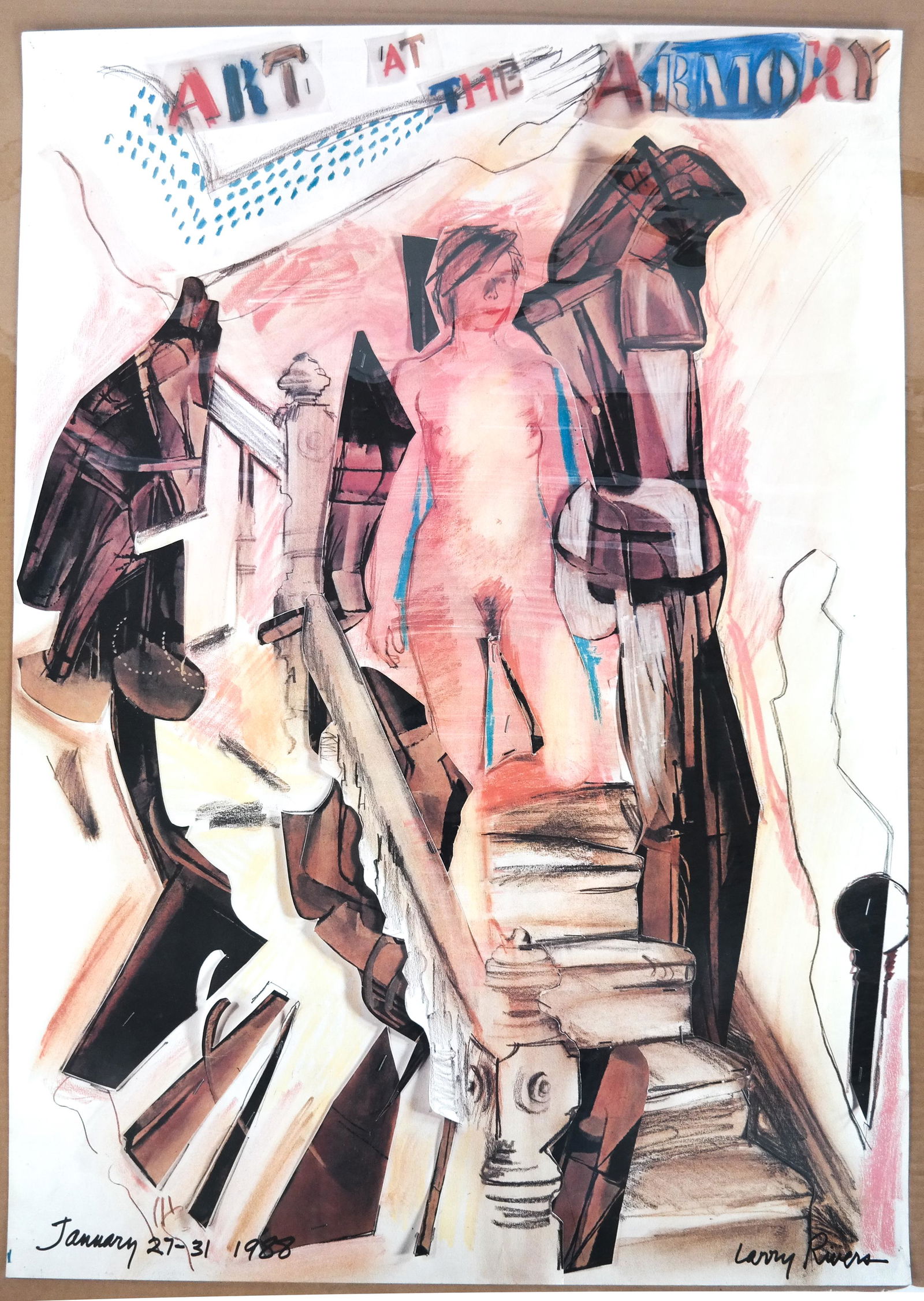 Larry RIVERS:  Art at the Armory - Signed Litho (1 of 12)