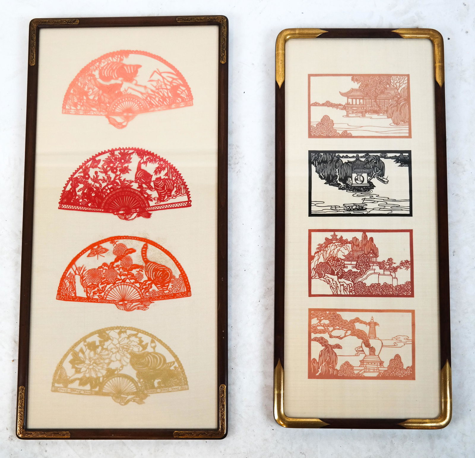 2 Framed Chinese Paper Cut-Outs Series (1 of 5)