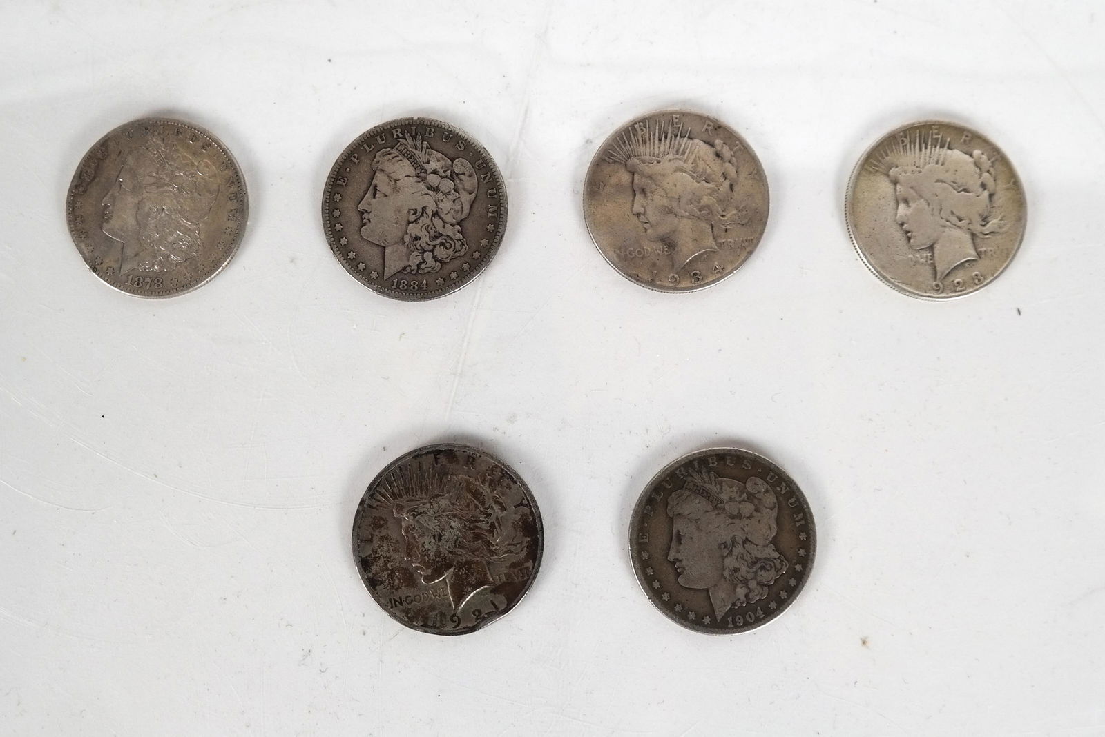 6 American Silver Dollars (1 of 7)