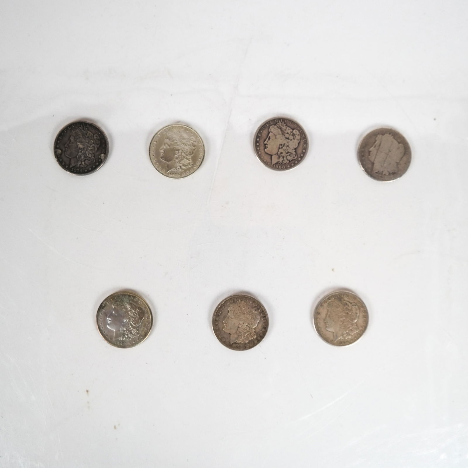 7 American Silver Dollars (1 of 7)
