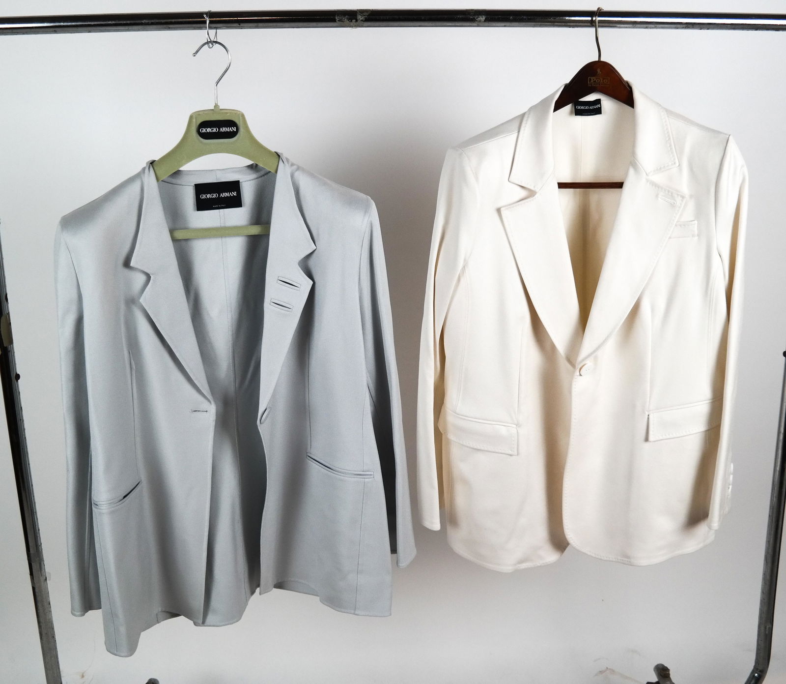 Two GIORGIO ARMANI Silk Suit Jackets (1 of 6)