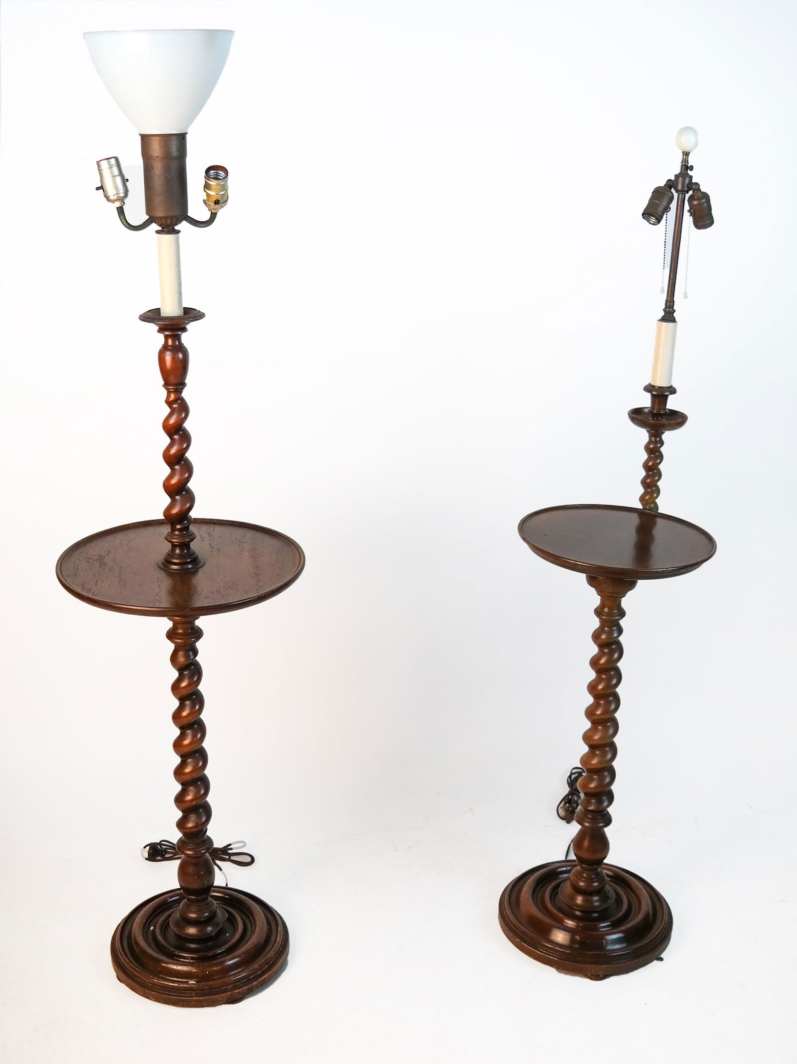 Two Georgian-Style Floor Lamp Tables (1 of 10)