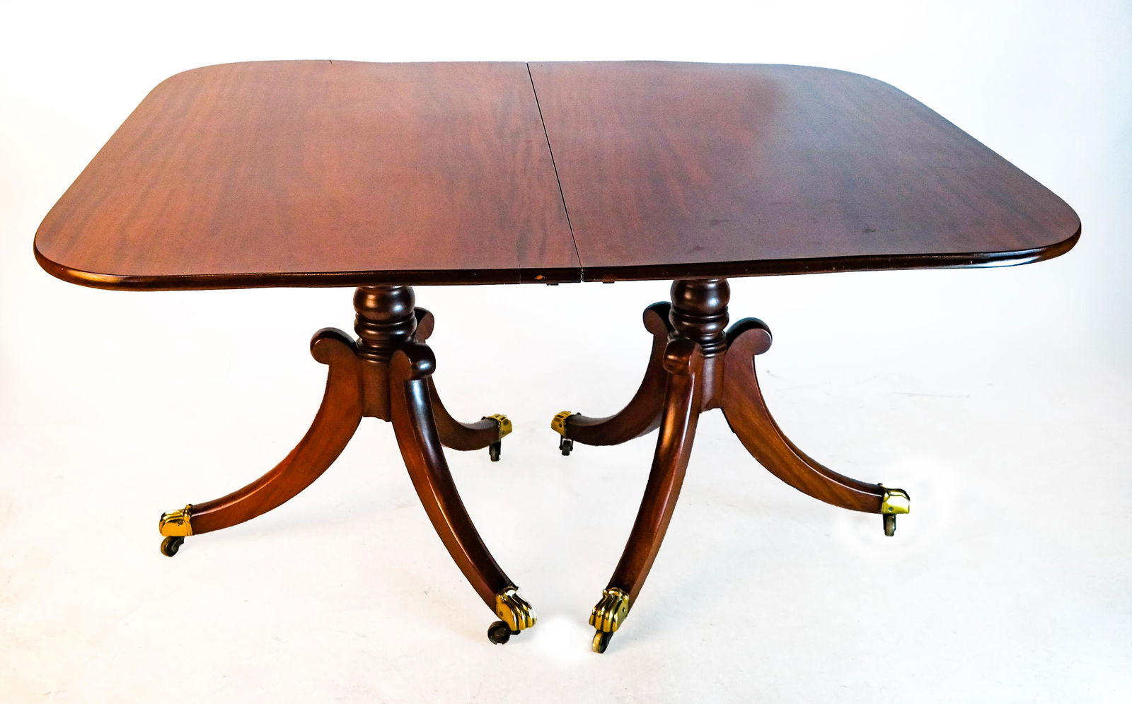 George III-Style Mahogany Pedestal Dining Table (1 of 11)