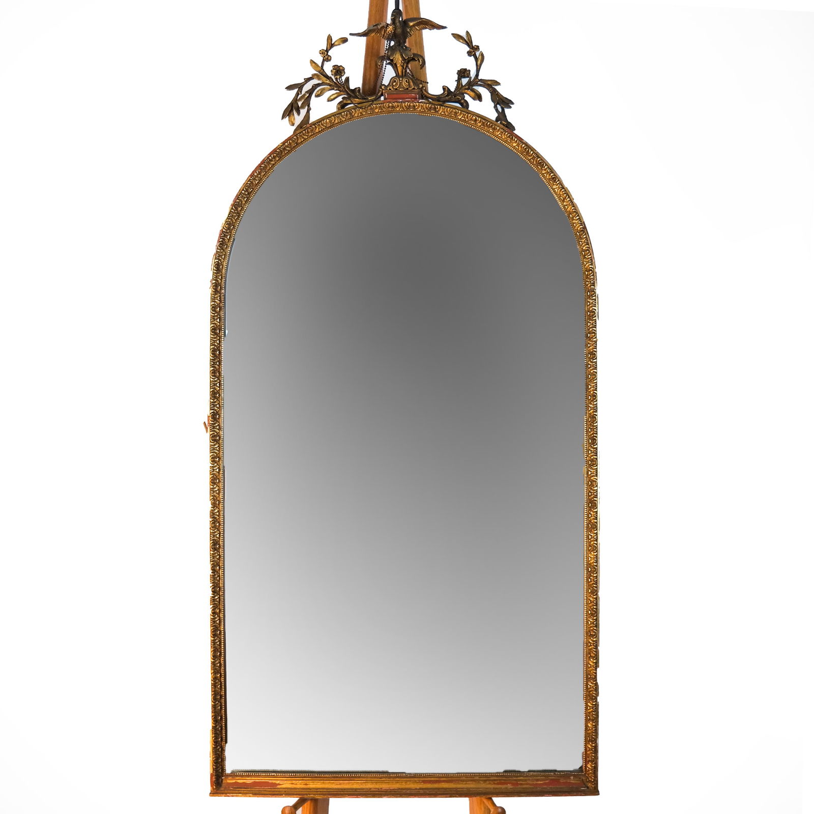 Dome-Top Gilt Carved Wood Mirror (1 of 8)