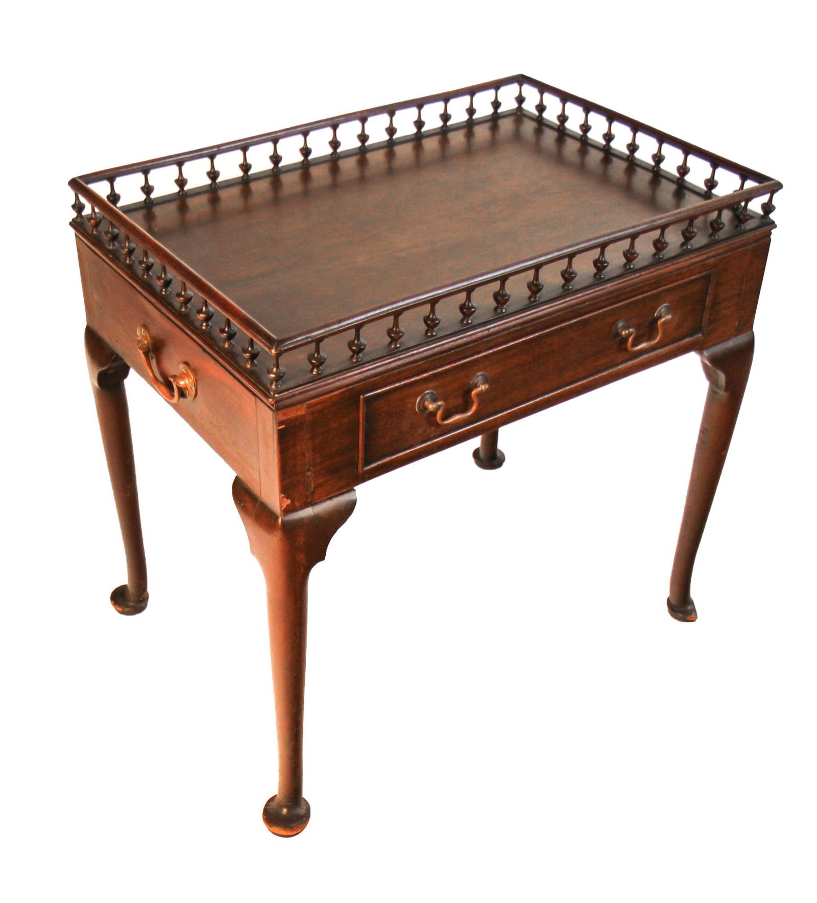 George I Mahogany Galleried Silver Table (1 of 9)