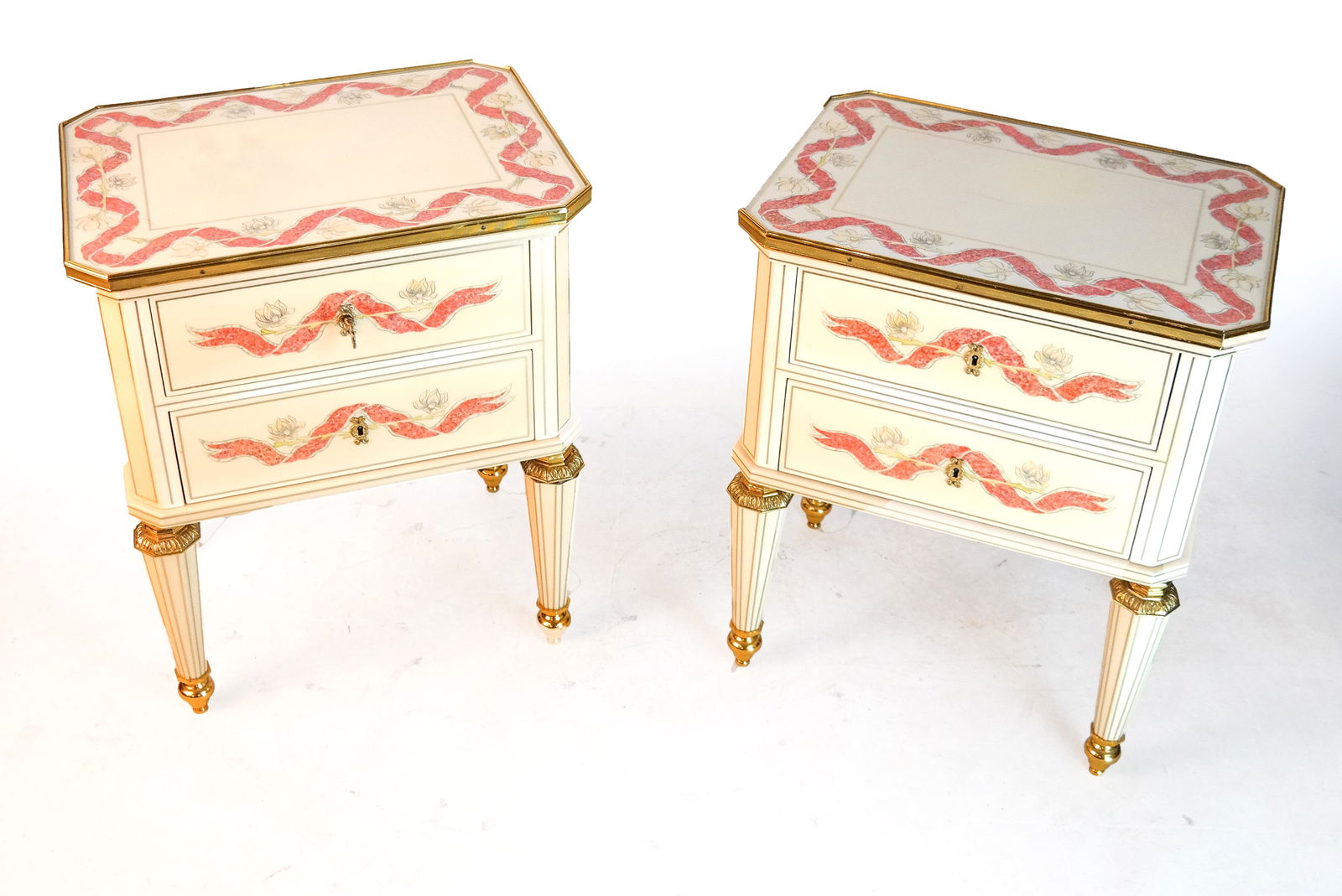 Pair of Modern Italianate Commode Stands (1 of 7)