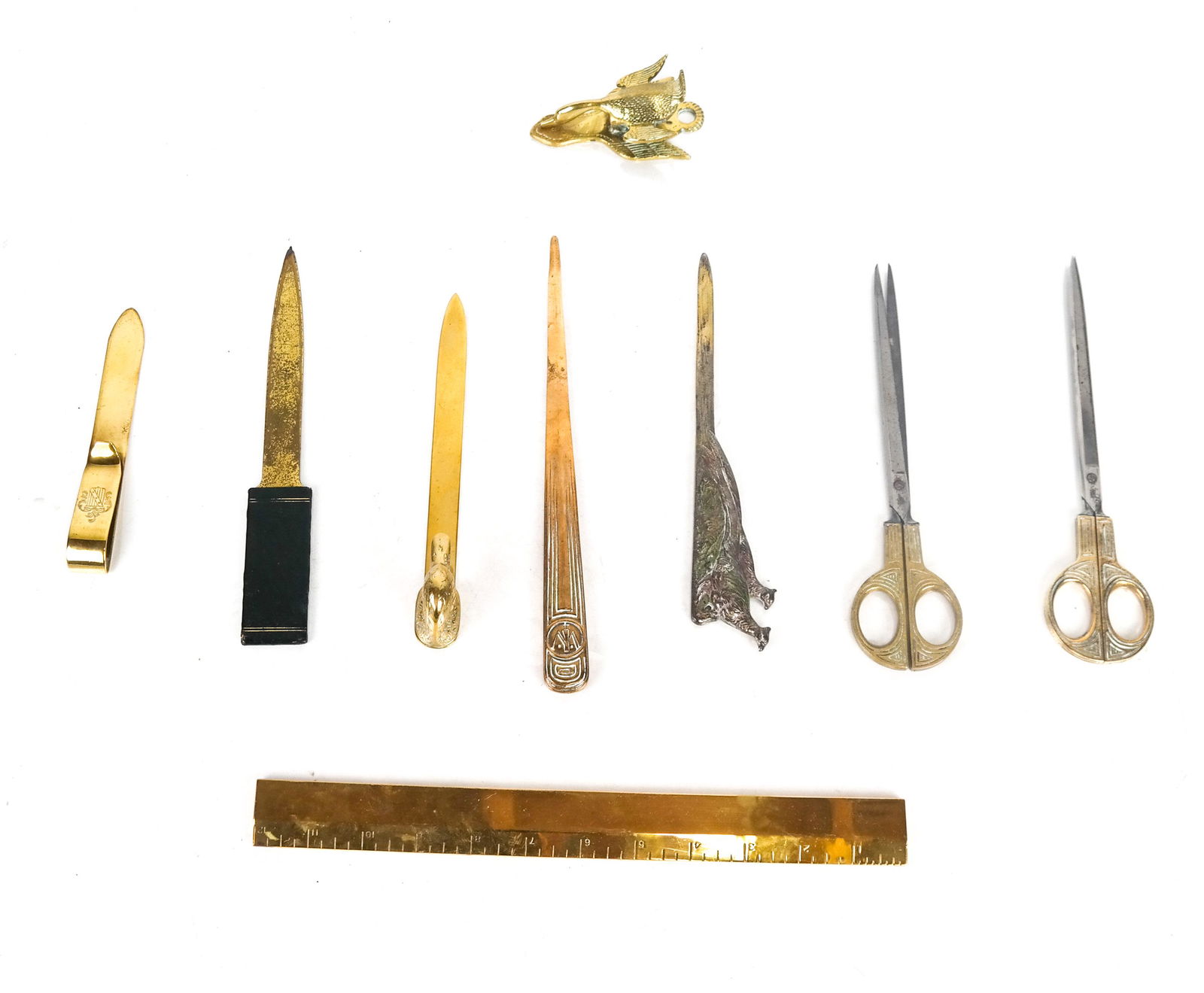 Nine Bronze Desk Accessories (1 of 11)