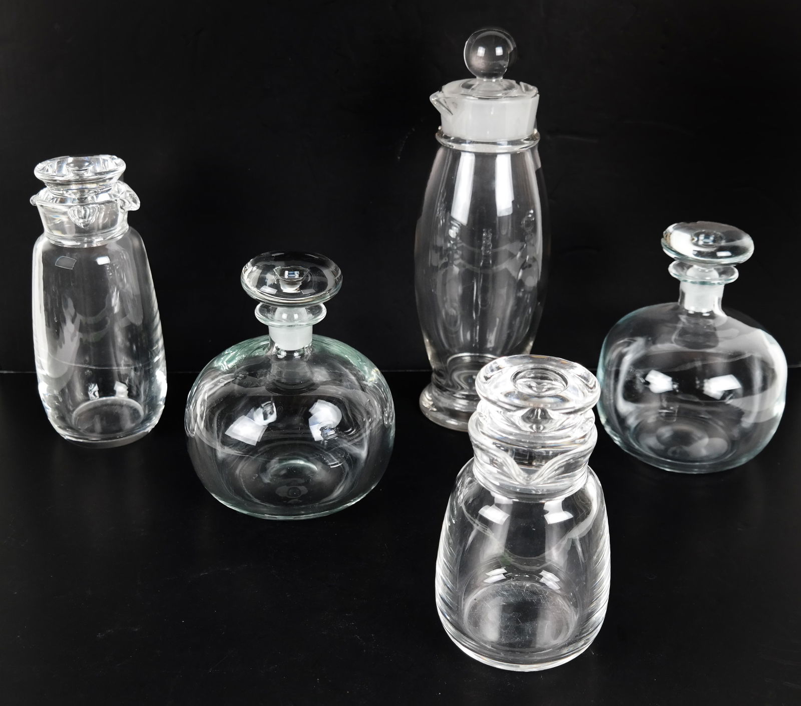 5 Glass Decanters with Stoppers (1 of 6)