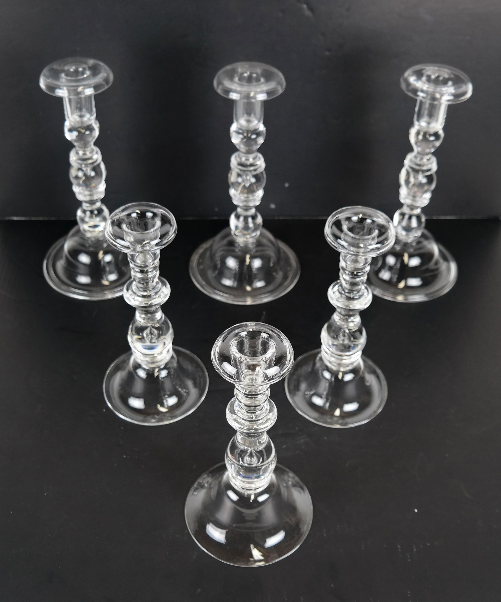 6 Steuben Glass Candlesticks (1 of 6)
