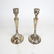 Pair Spanish Sterling Silver Candlesticks - 2