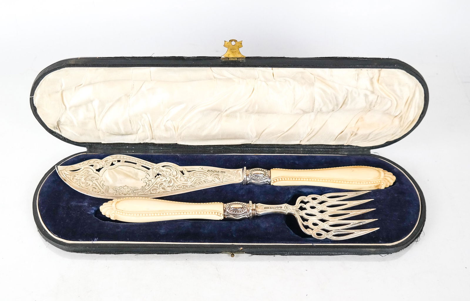 English Sterling Silver Carving Set - 2 Pcs. (1 of 7)