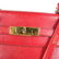 HERMES Red Leather "Kelly" Bag - 4