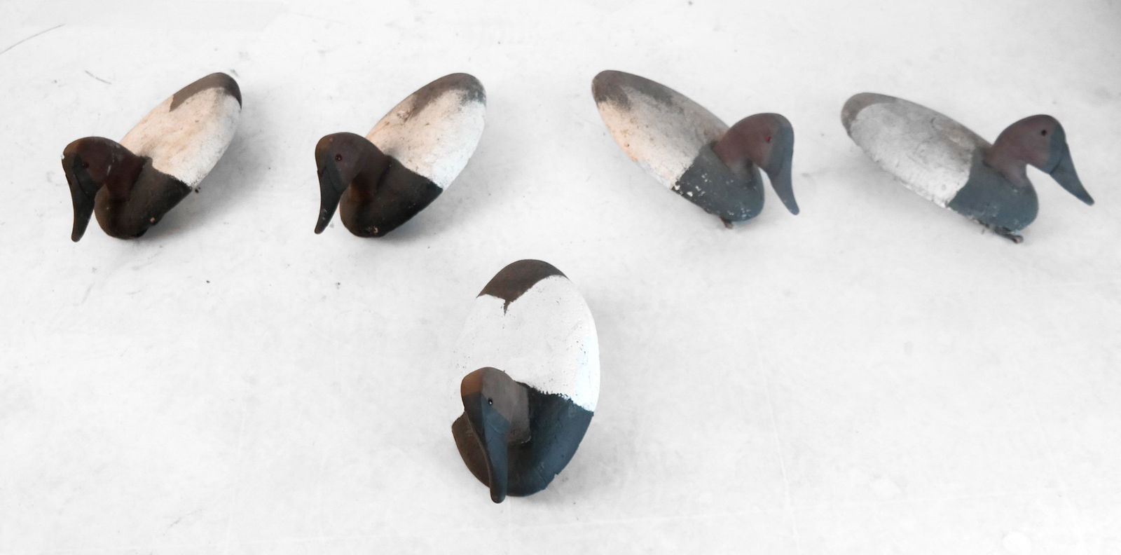 Lot of 5 Canvasback Cork Decoys (1 of 8)