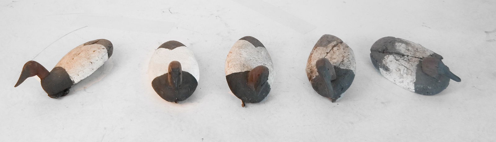 Lot of 5 Canvasback Cork Decoys (1 of 10)