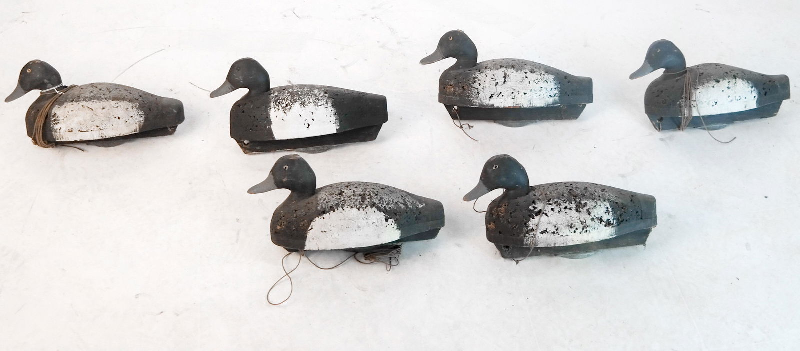 Lot of 6 Broadbill Cork Decoys (1 of 6)