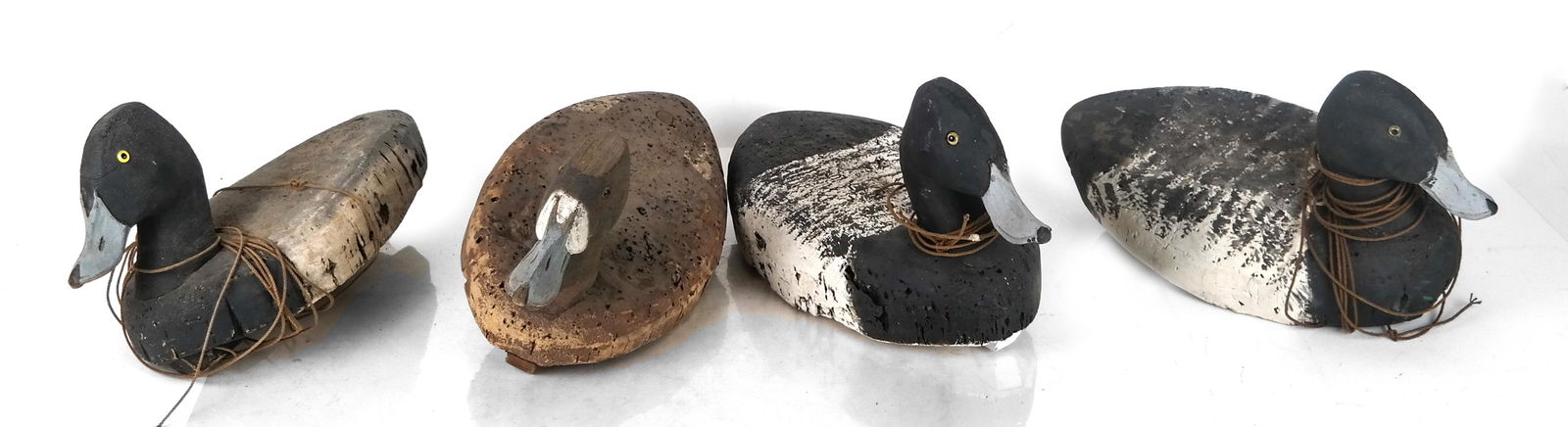 Lot of 4 Broadbill Cork Decoys (1 of 7)