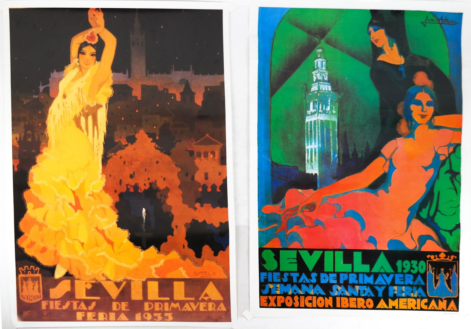 Two Sevilla Travel Posters (1 of 6)
