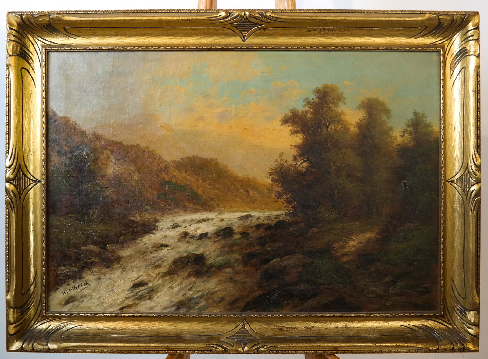 Wilhelm OLBRICH: Rushing Stream - O/C (1 of 5)