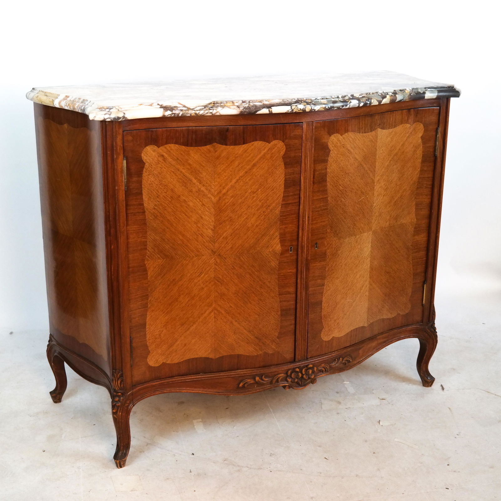 French Inlaid Buffet With Marble Top (1 of 18)