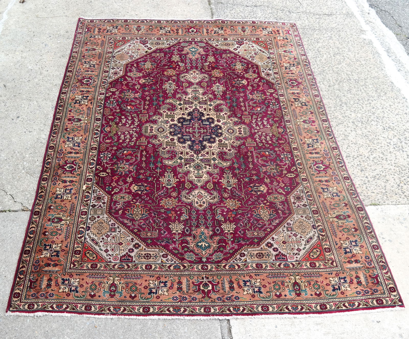 Iranian Wool Rug / Carpet (1 of 8)