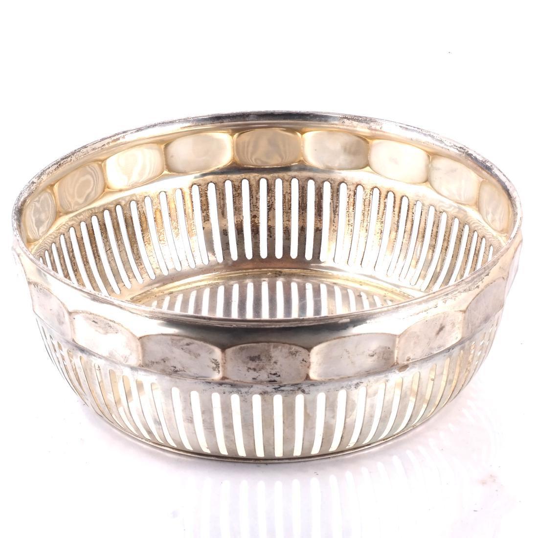 .800 Silver Reticulated Basket (1 of 4)