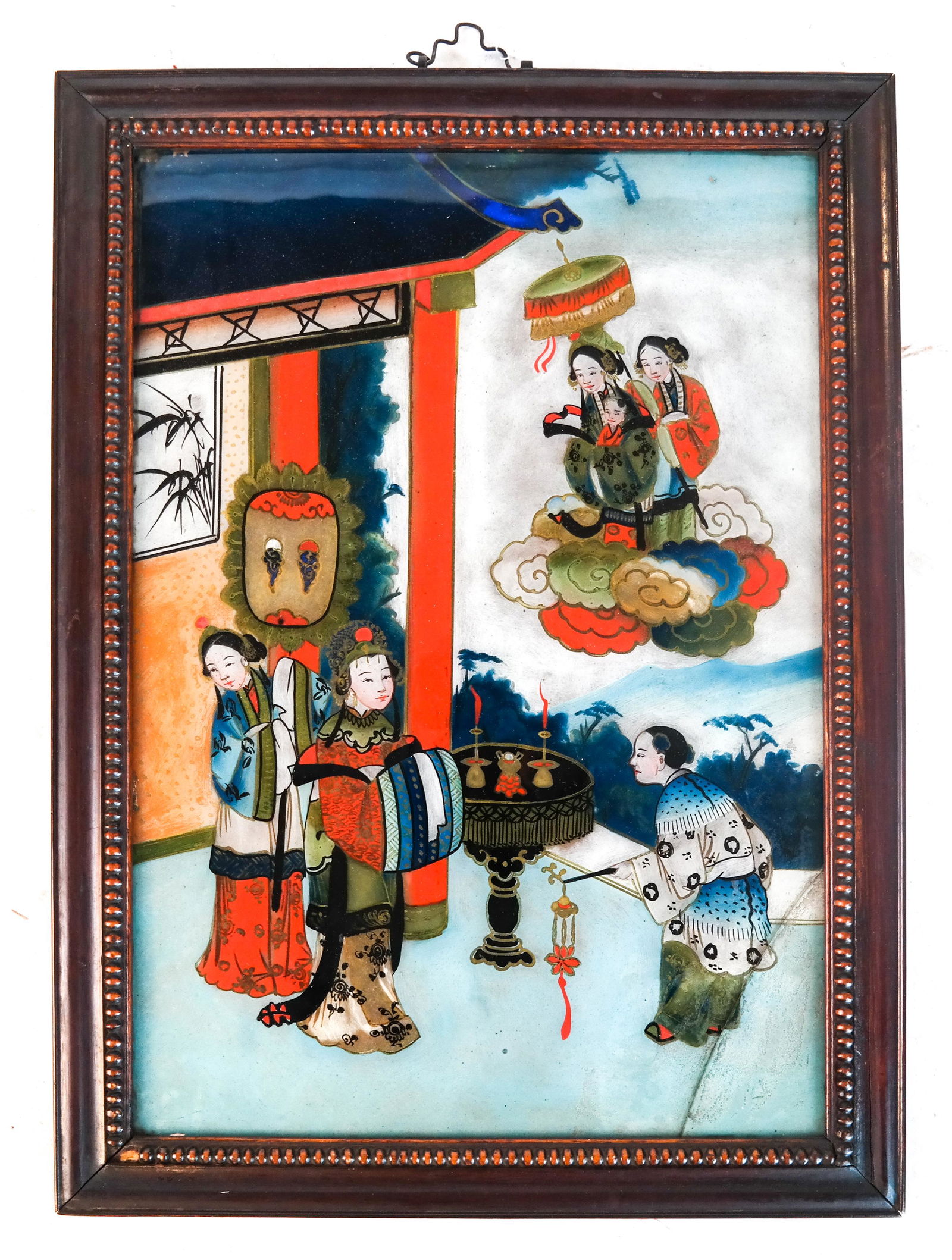 Chinese "As-Is" Reverse Painting on Glass (1 of 3)