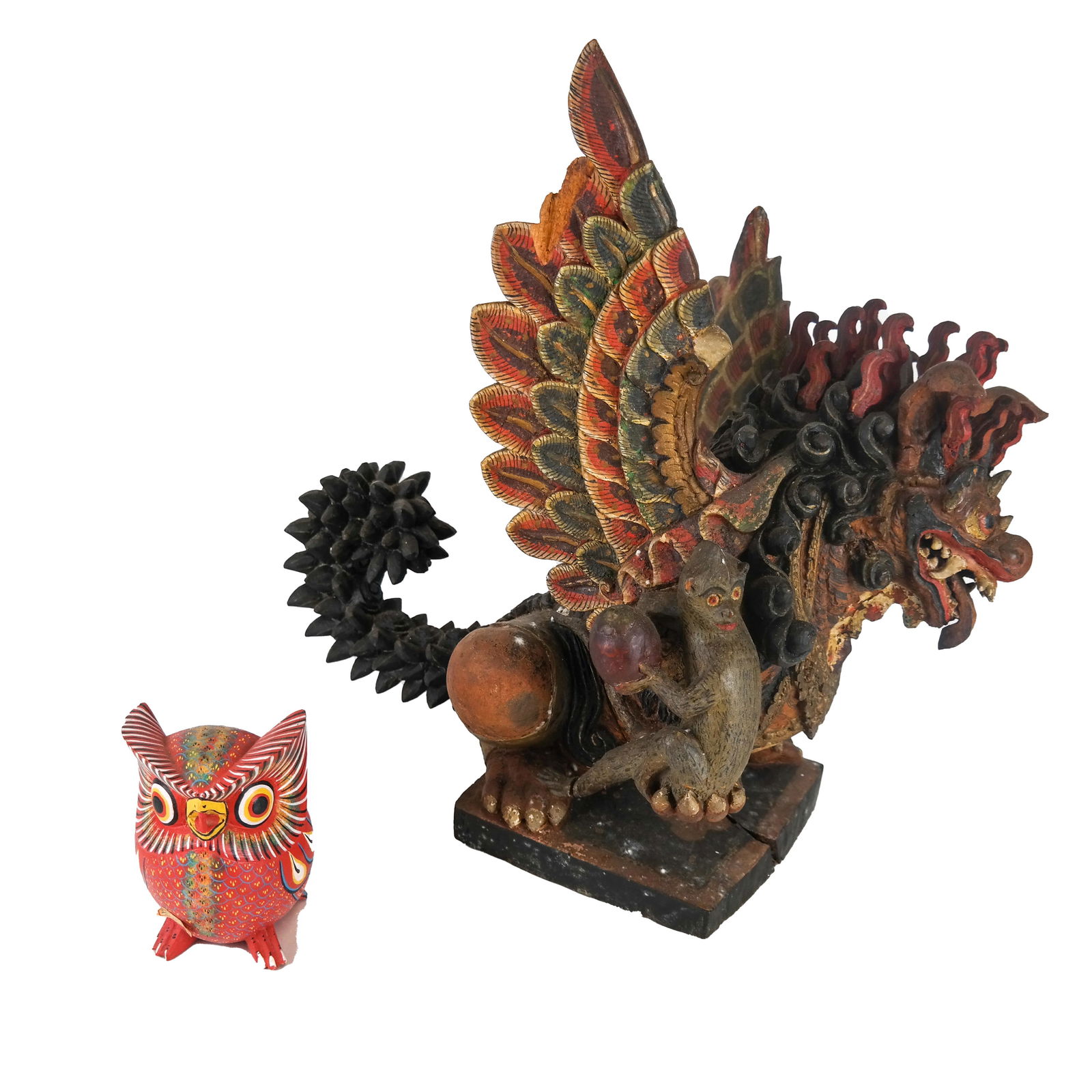 Two Bird Sculptures - Wood, Other (1 of 10)