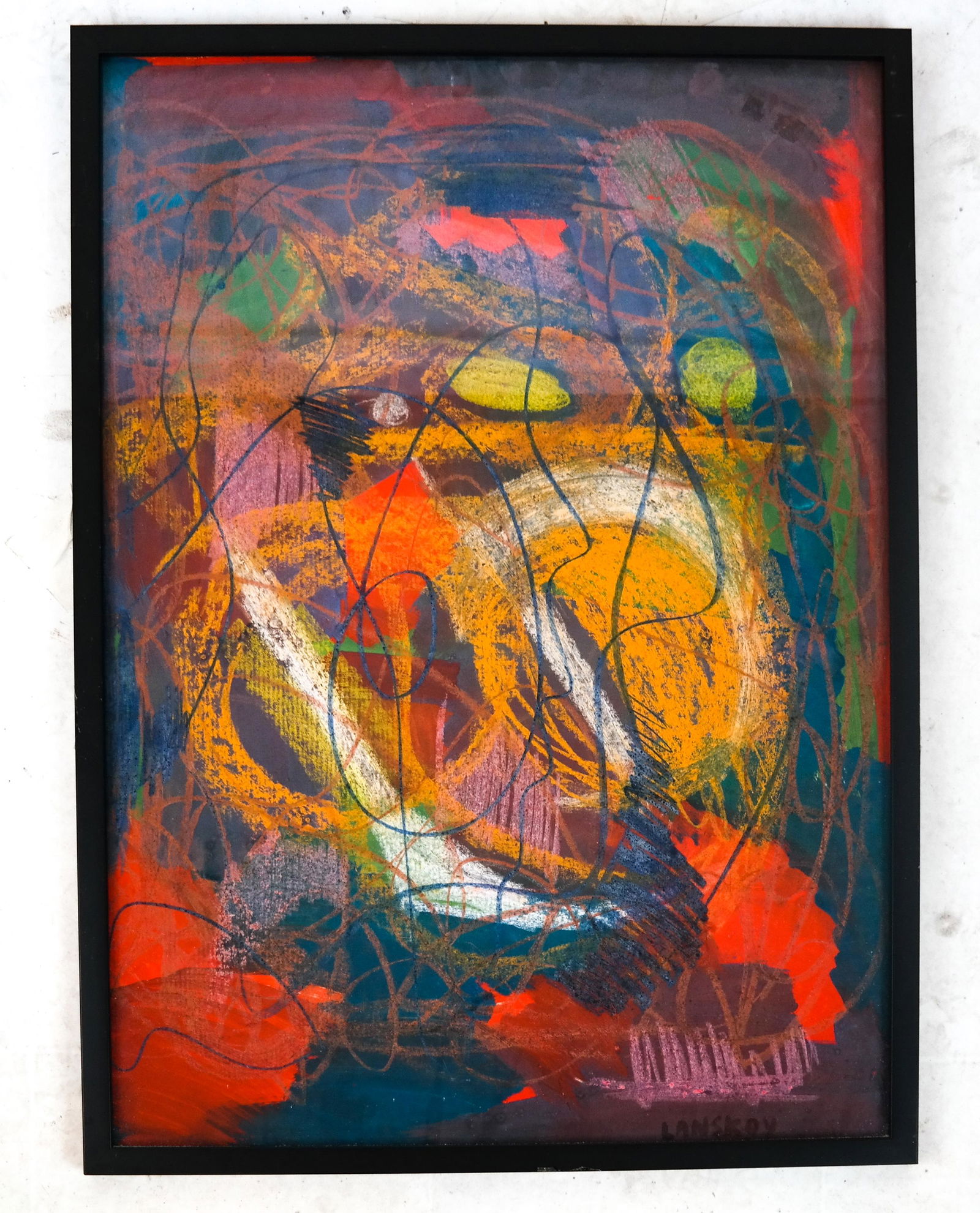 Andre LANSKOY: Abstract - Pastel on Paper (1 of 4)