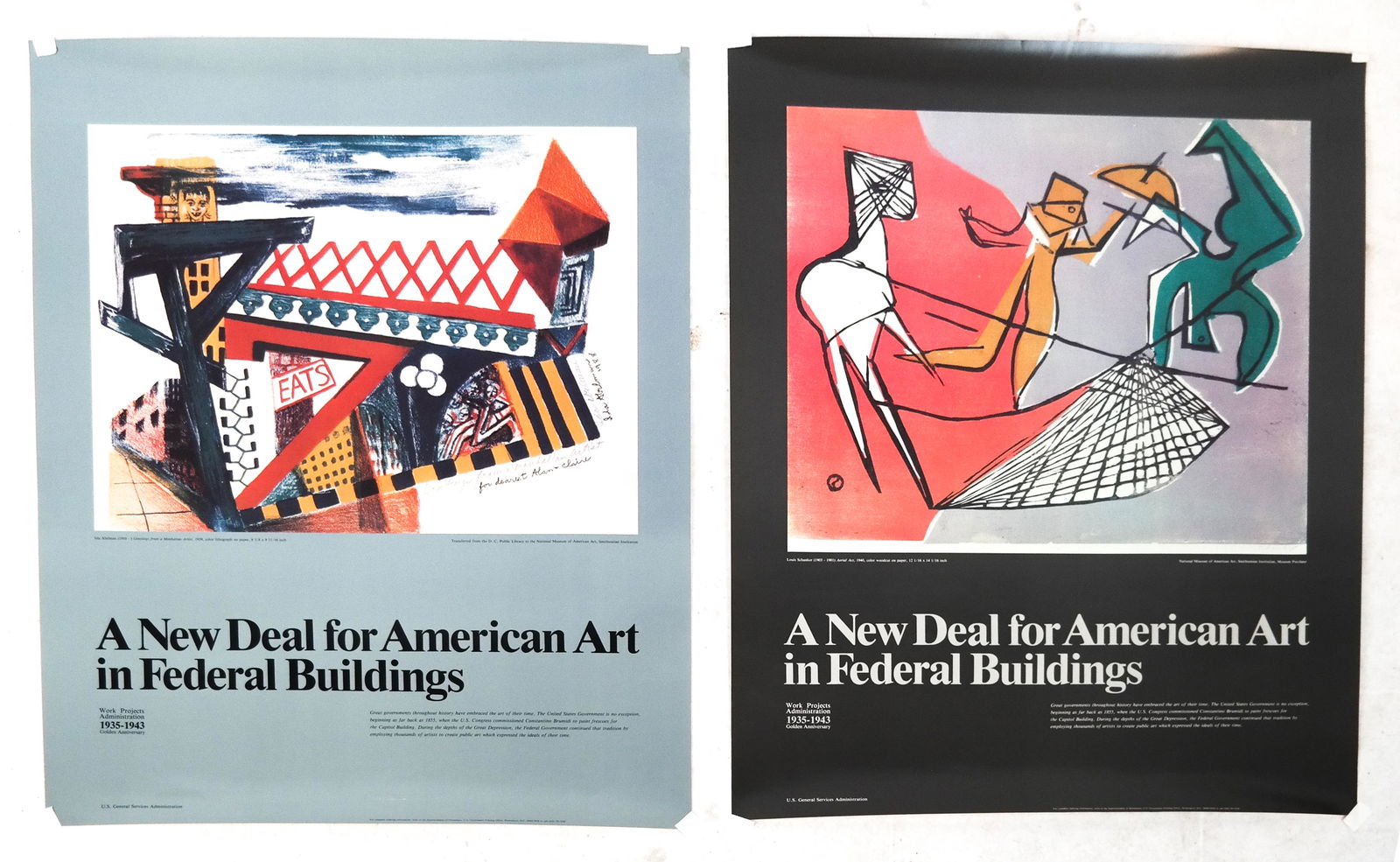 Two "New Deal for American Art" Posters (1 of 6)
