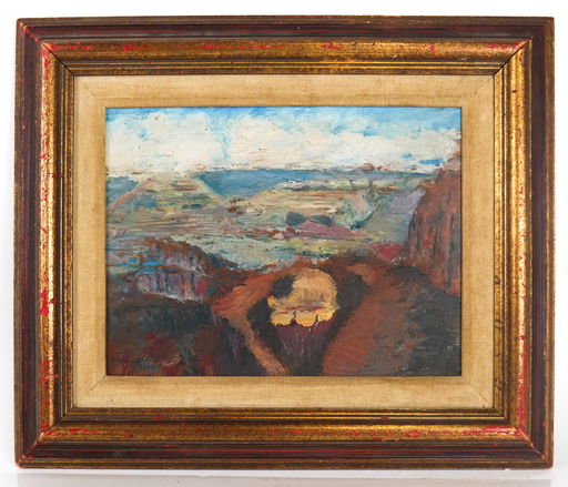 Carl Herman Ocean Scene Oil On Masonite Jun 27 2020 Roland
