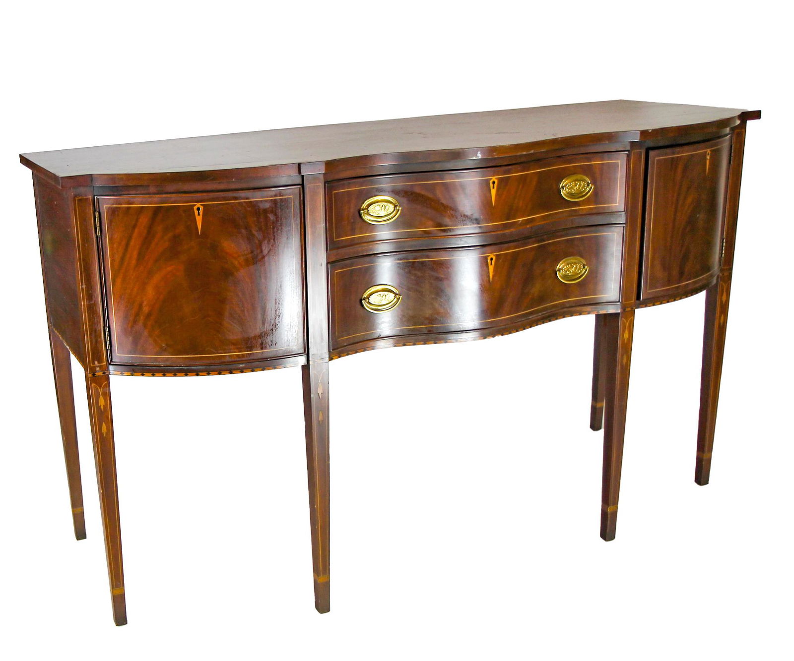 Henkel Harris "1999" Serpentine Mahogany Sideboard (1 of 11)
