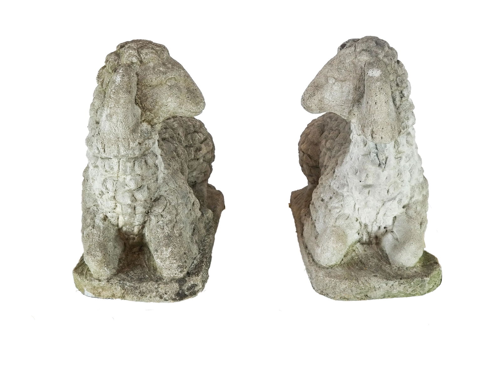 Pair of Rare Limestone Recumbent Sheep (1 of 7)