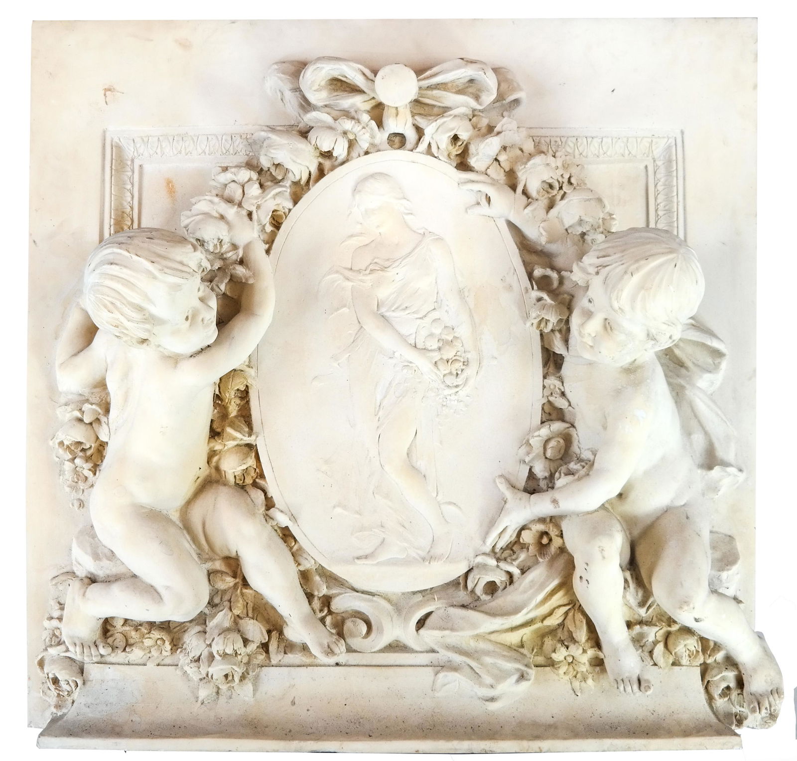 Monumental Plaster Relief Wall Plaque (1 of 2)