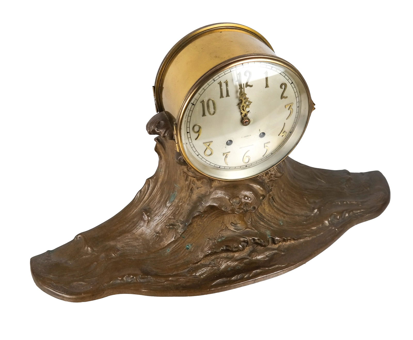 Seth Thomas Mantel Clock, with Bronze Base (1 of 7)