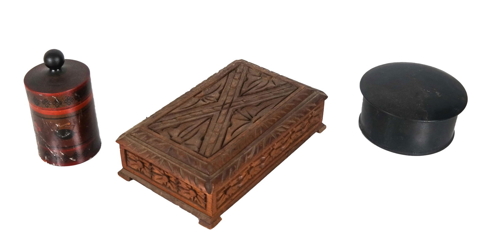 Three Lidded Containers / Boxes (1 of 6)