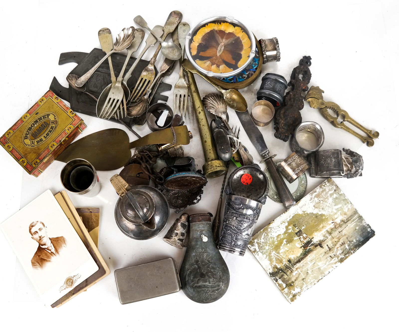 Lot of Silver Plate, Box, Ashtray, Photos (1 of 9)