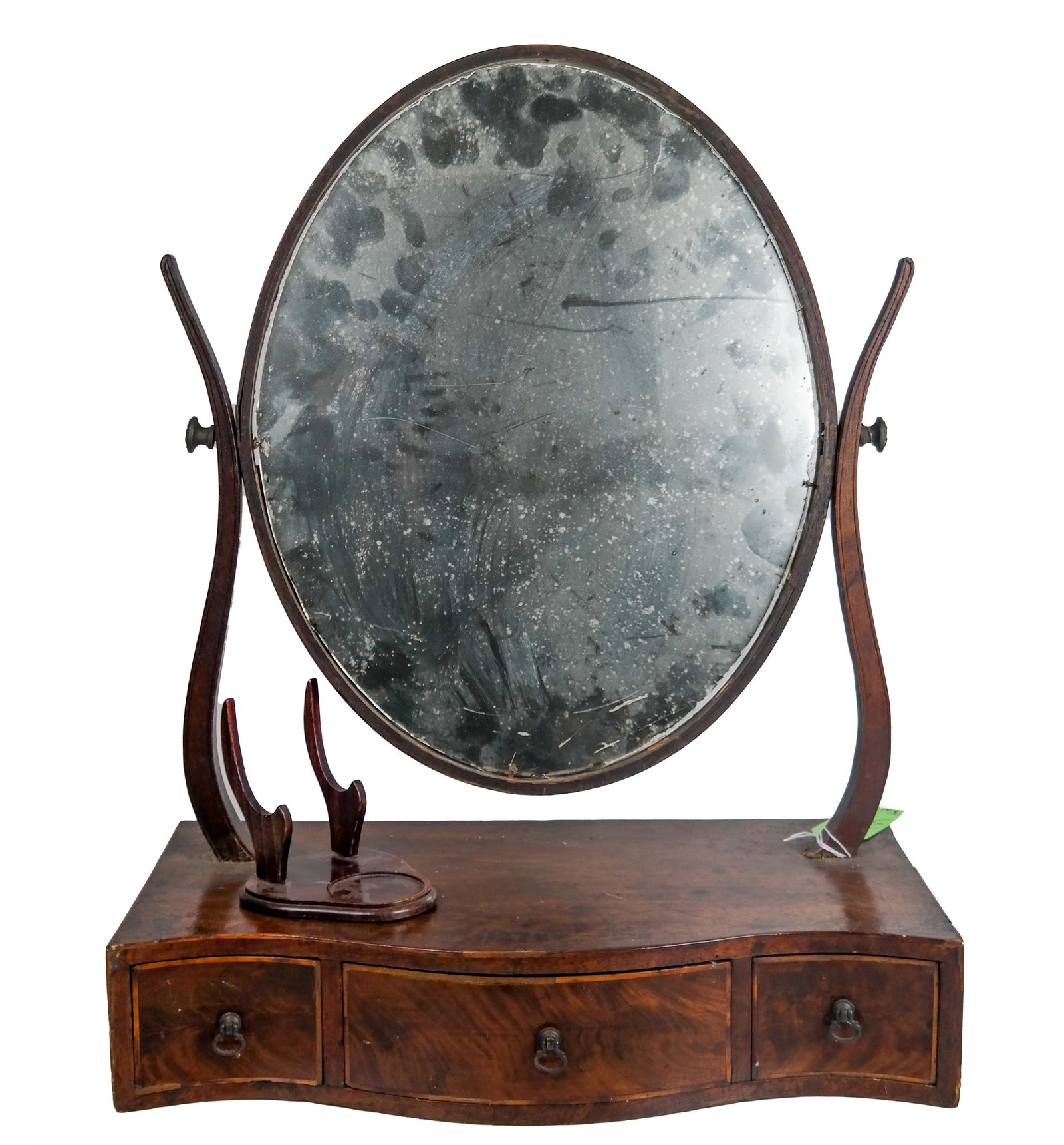 English Oval-Back Shaving Mirror (1 of 13)
