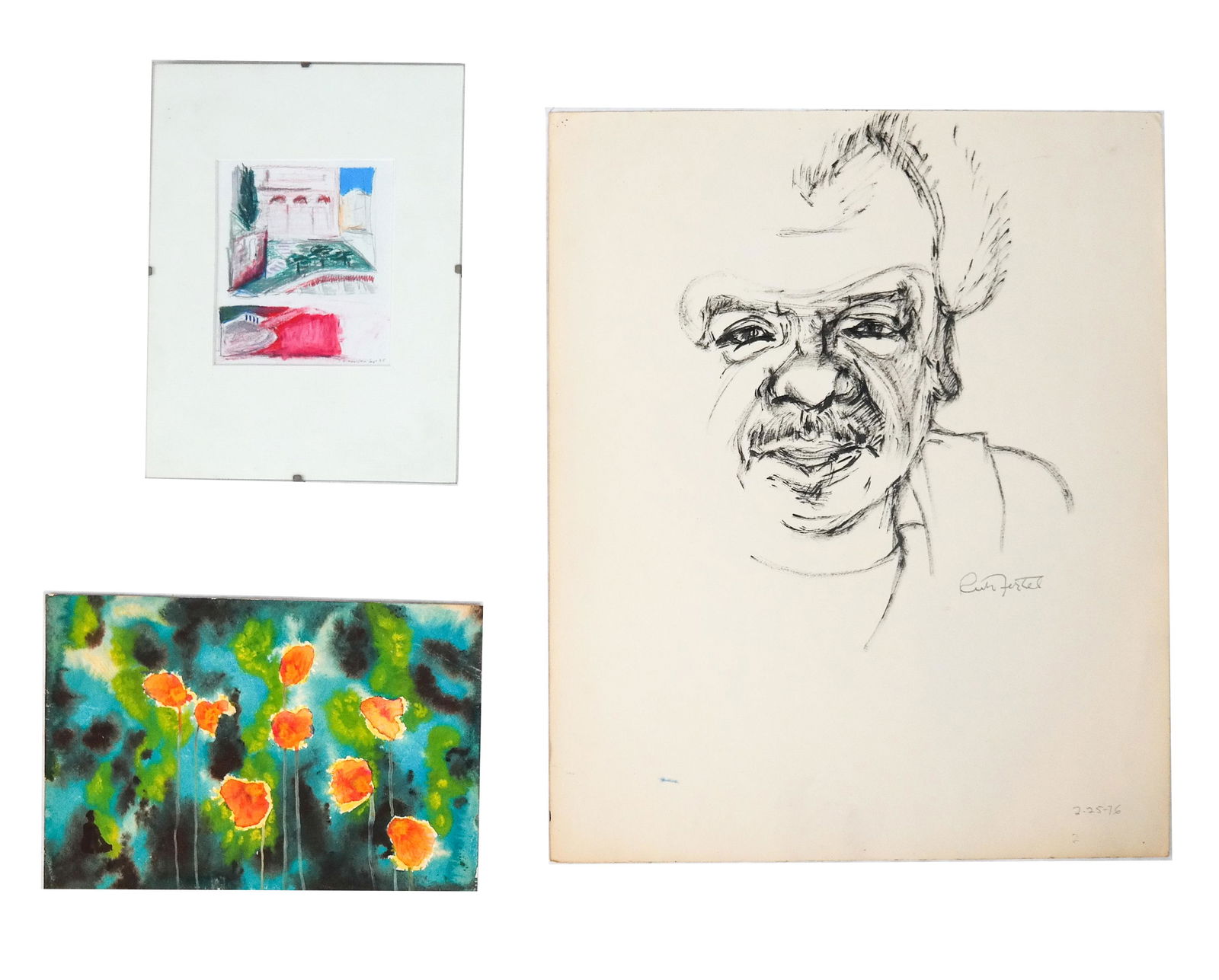 Three Works on Paper - Amel, Fortel, Other (1 of 7)
