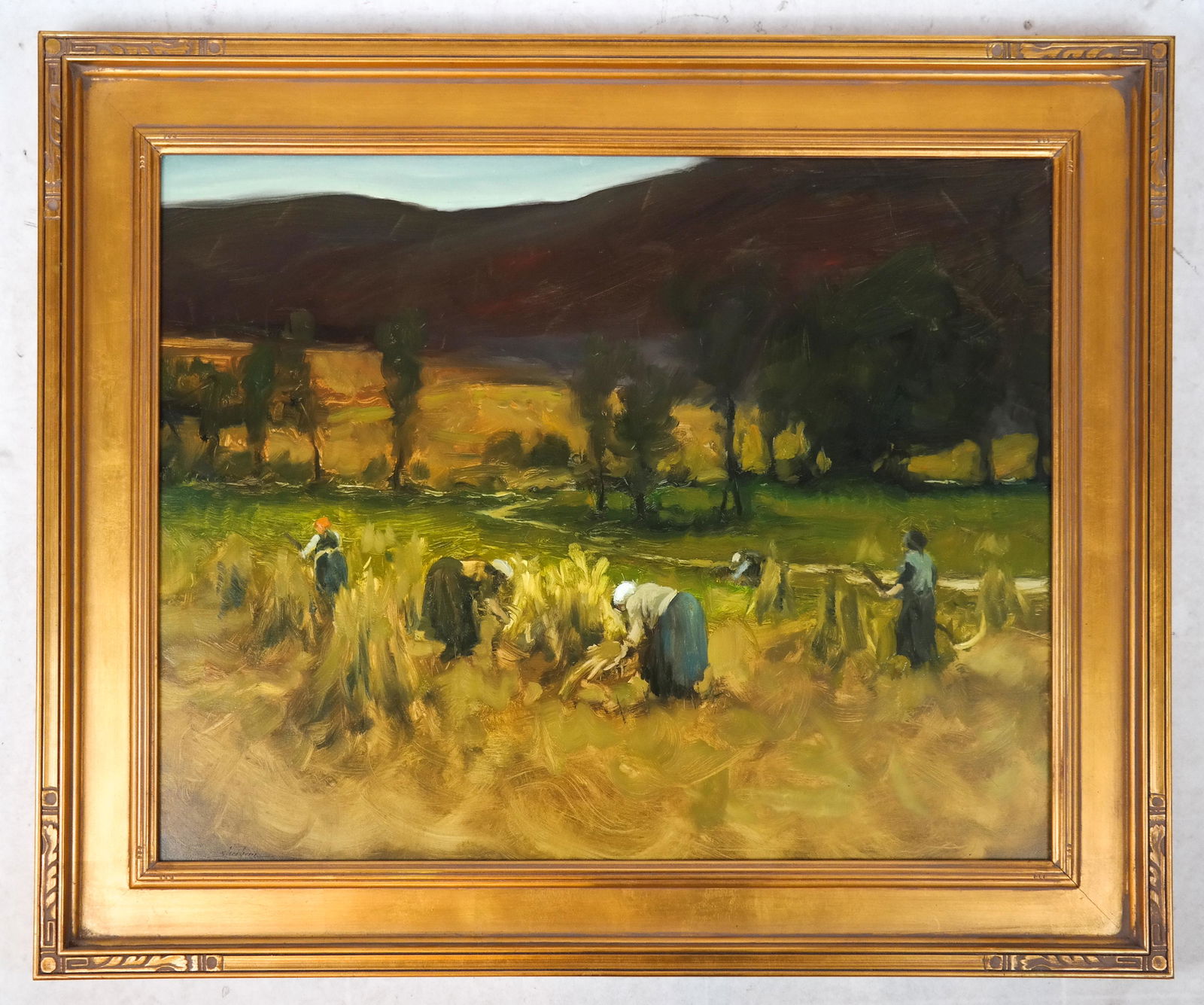 Dennis SHEEHAN: In the Hayfields - Oil on Canvas (1 of 6)