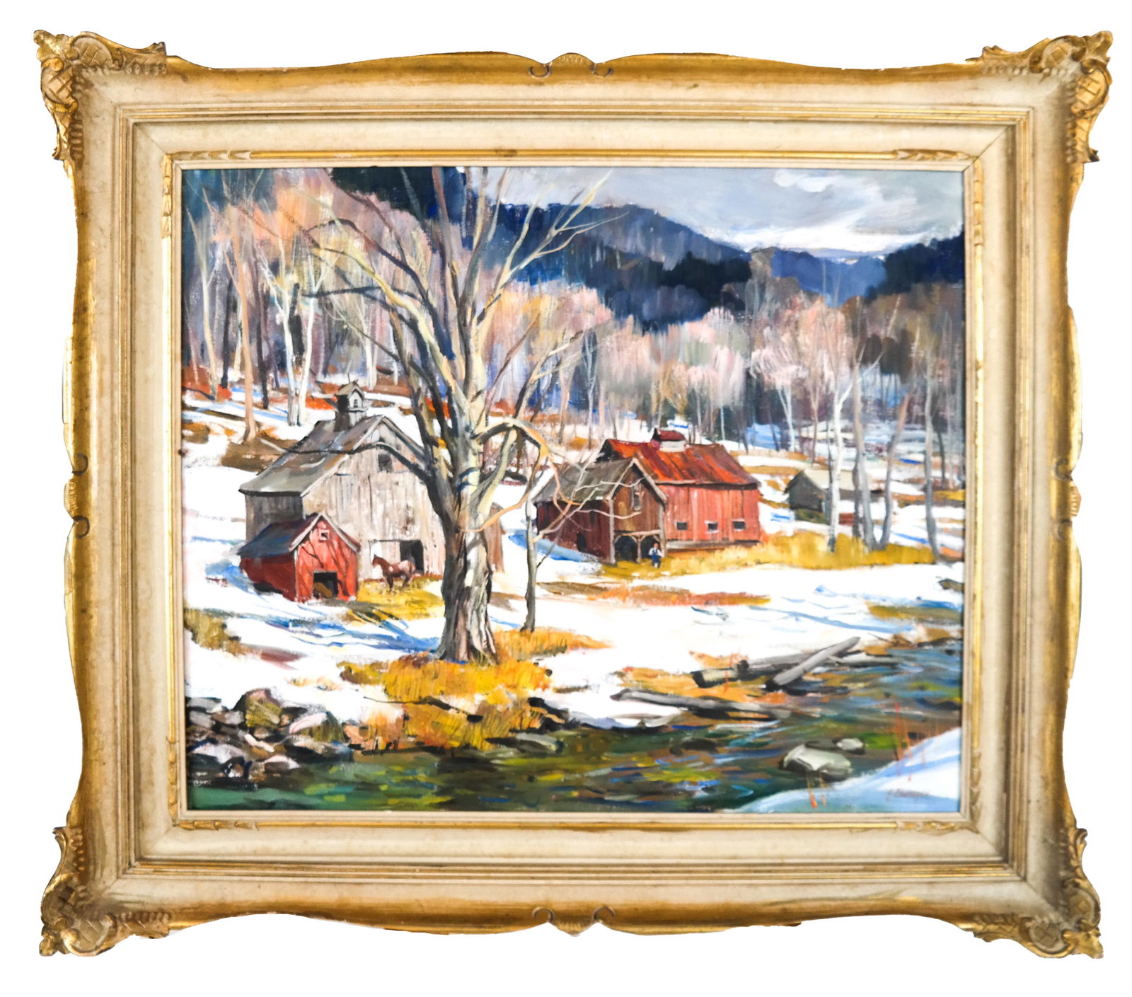 George CHEREPOV: Winter Homes - Oil on Canvas (1 of 4)