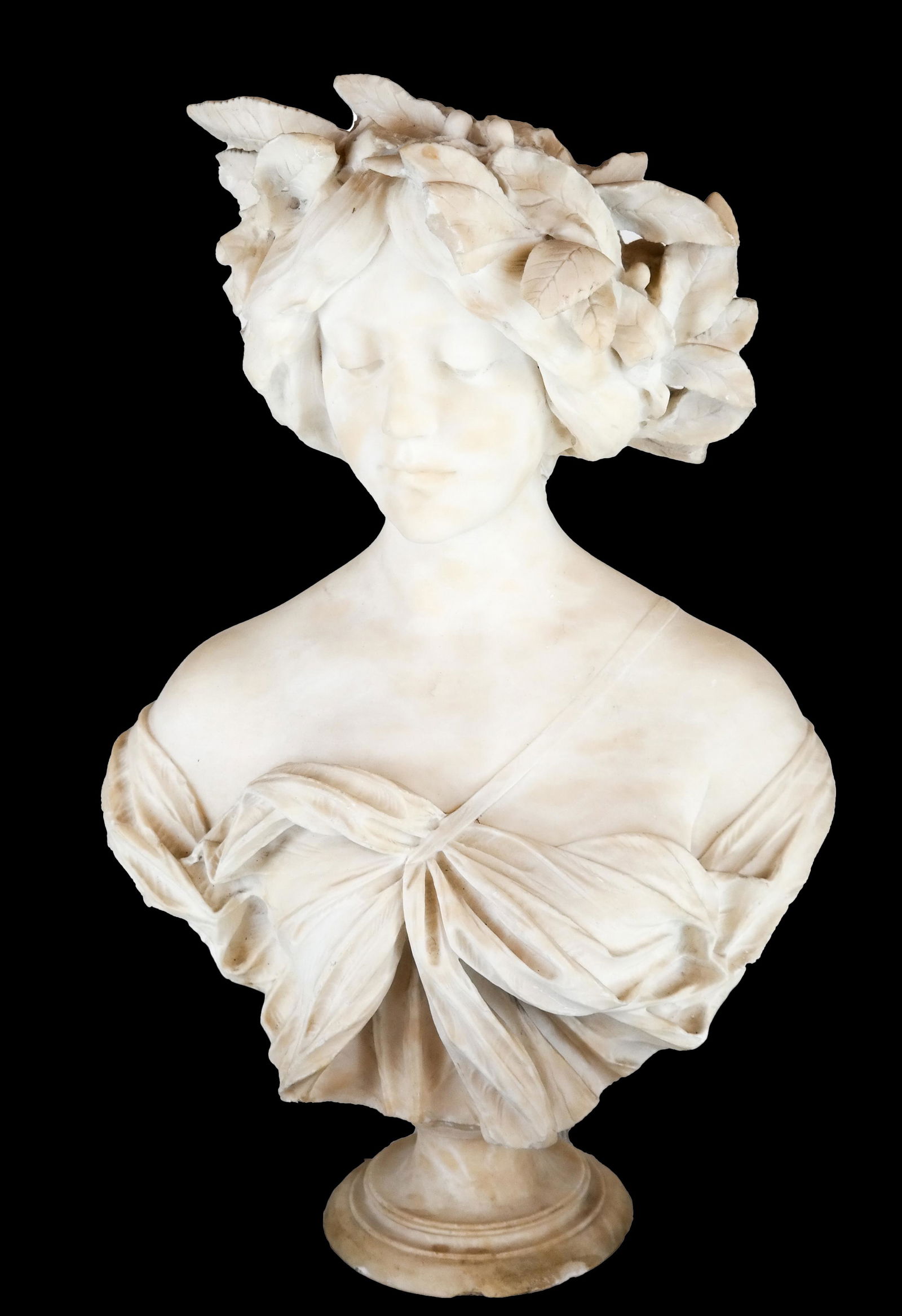 A. CIPRIANI: 19th C Marble Sculpture of Woman (1 of 6)