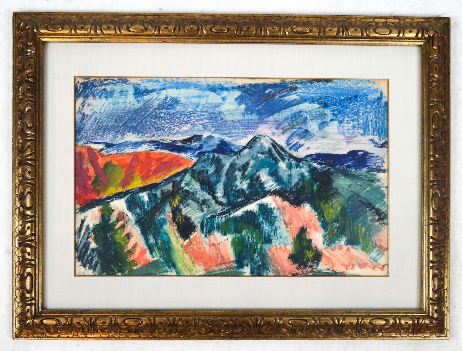 M. STERNE: Mountainscape- Oil Painting (1 of 4)