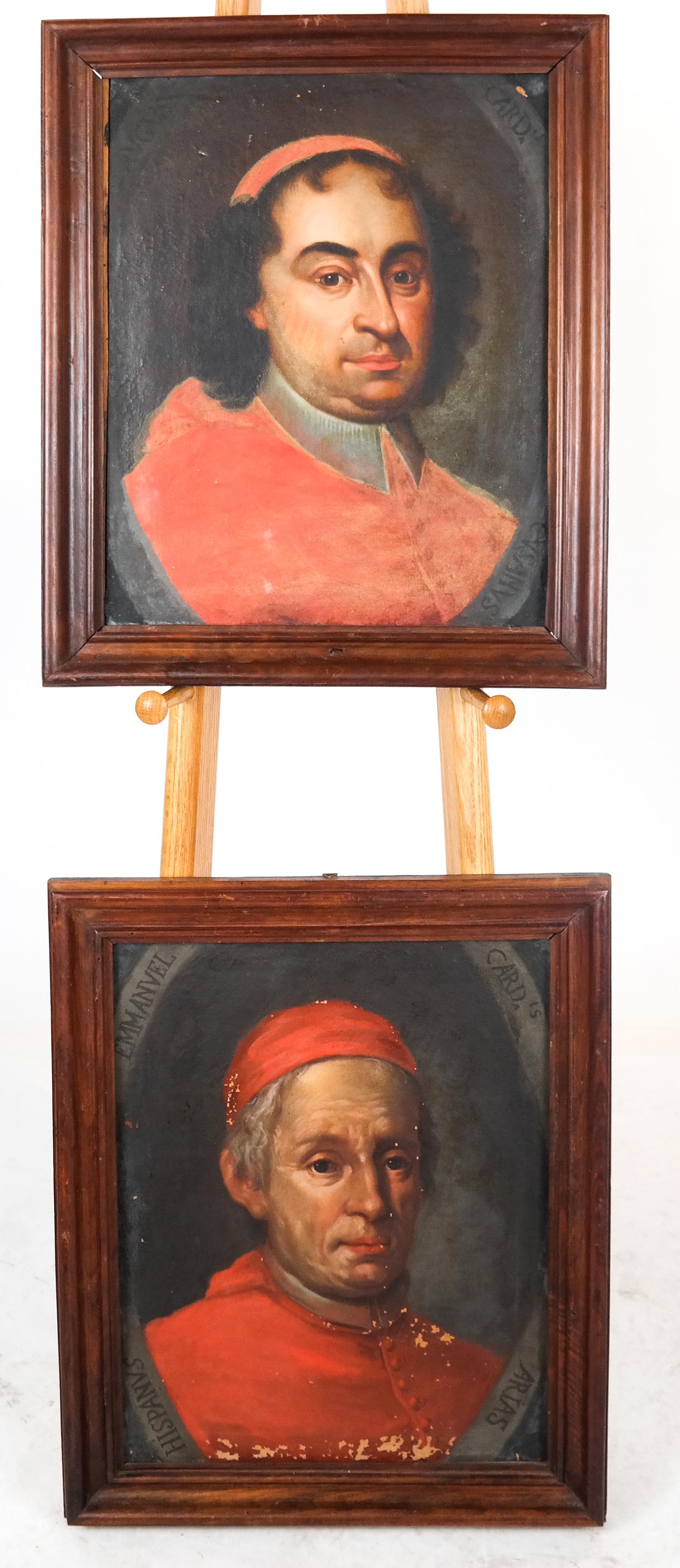 Two Portraits of Cardinals - Oil on Canvas (1 of 10)