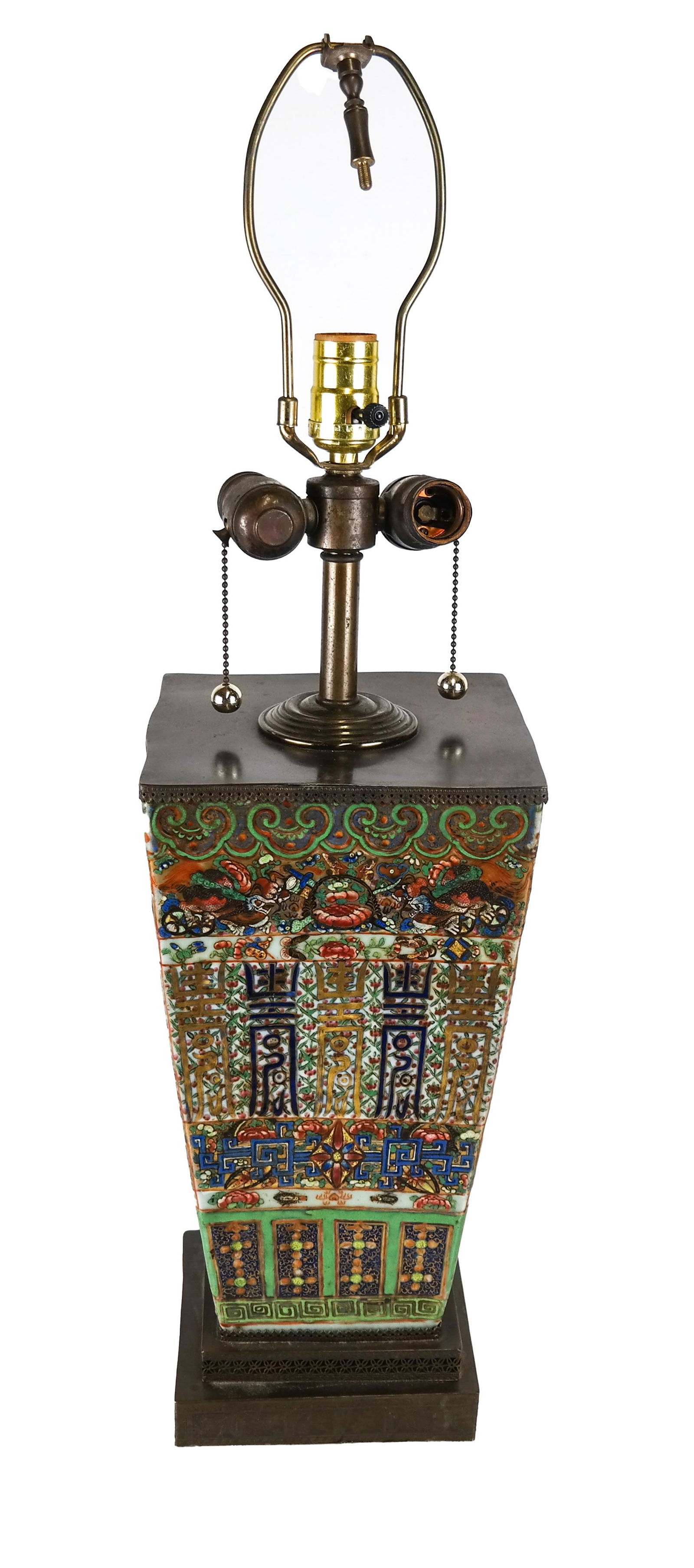 Chinese Ceramic, Bronze Lamp (1 of 8)