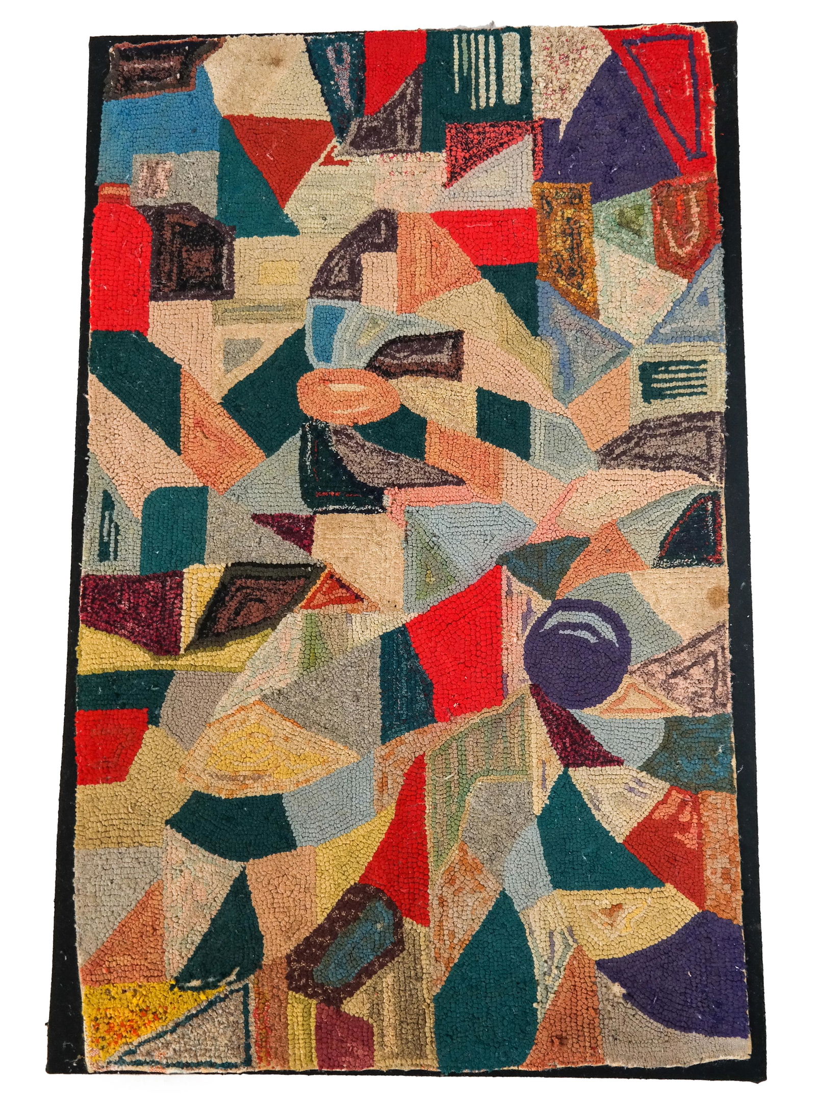 Framed Textile Geometric (1 of 3)