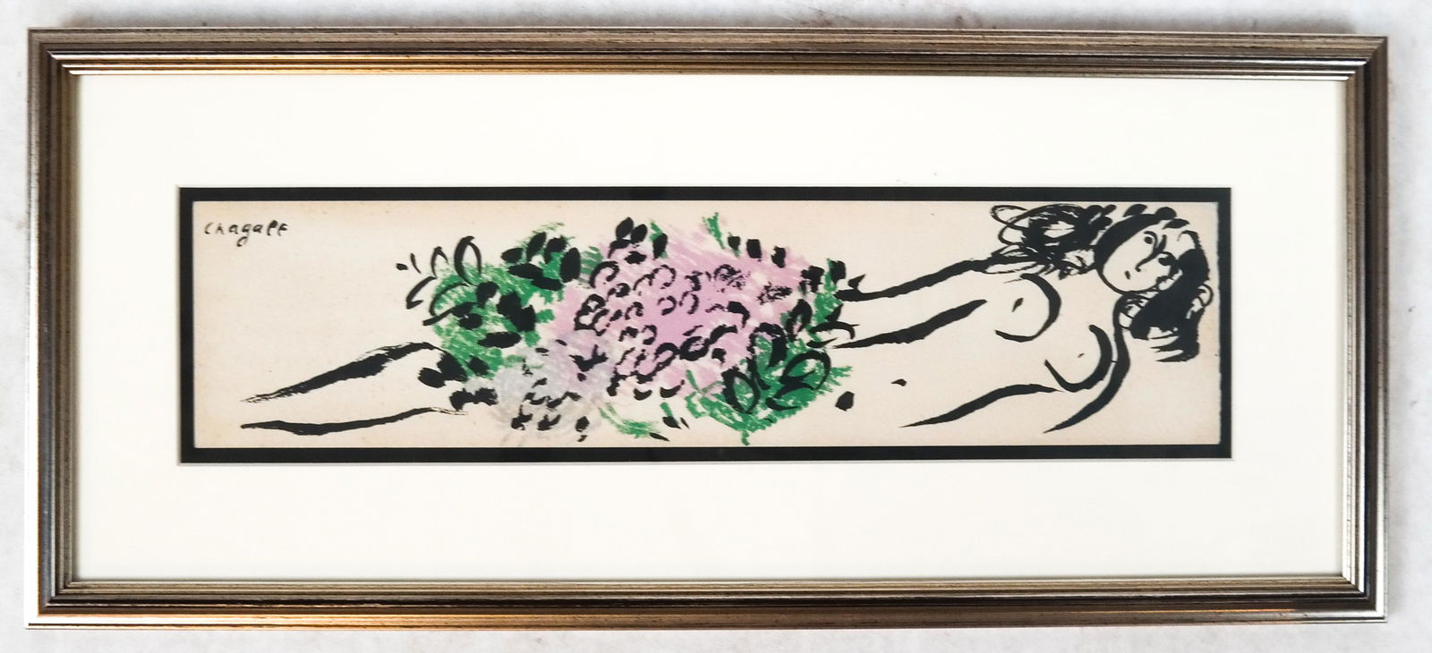 Marc CHAGALL: Woman with Flowers - Color Lithograph (1 of 5)
