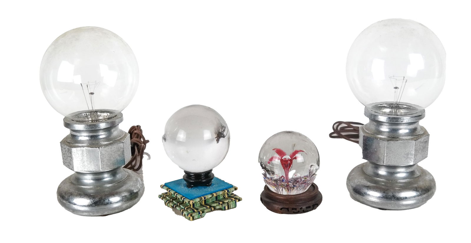 Two Lamps, Two Paperweights (1 of 5)